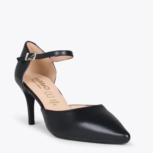 MiMaO ShopOnline DONNA – Chaussures De Soirée Confortables à Talon NOIR 5