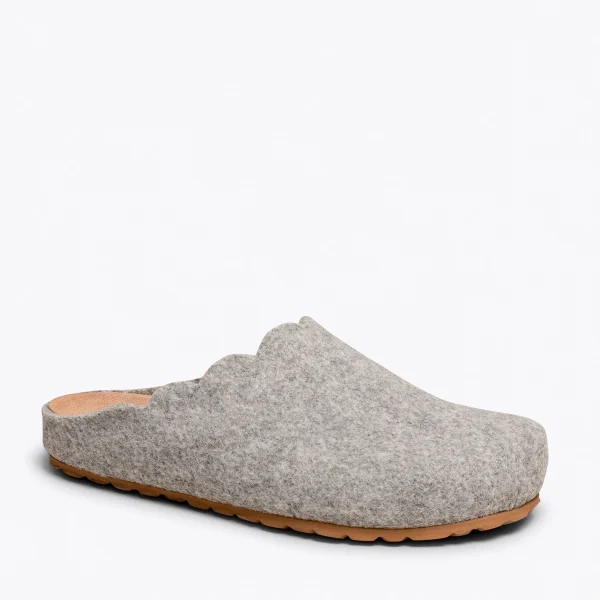 MiMaO ShopOnline SWEET HOME – Pantoufles Pour Femme GRIS CLAIR 5