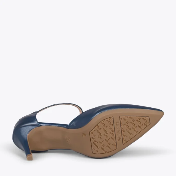 MiMaO ShopOnline DONNA – Chaussures De Soirée Confortables à Talon BLEU MARINE 6