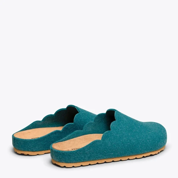 MiMaO ShopOnline SWEET HOME – Pantoufles Pour Femme BLEU 4
