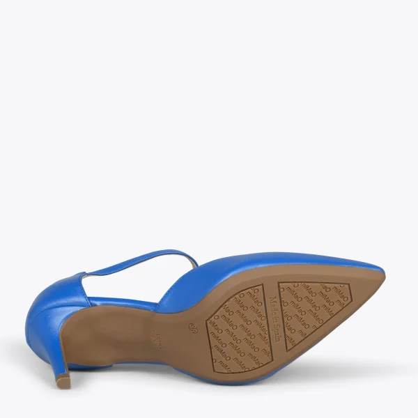 MiMaO ShopOnline DONNA – Chaussures De Soirée Confortables à Talon BLEU 6