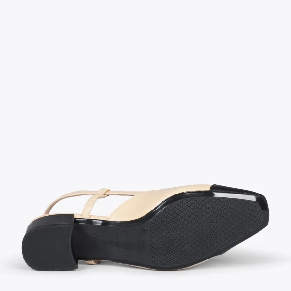 MiMaO ShopOnline AUDREY – Escarpin à Petit Talon BEIGE 6