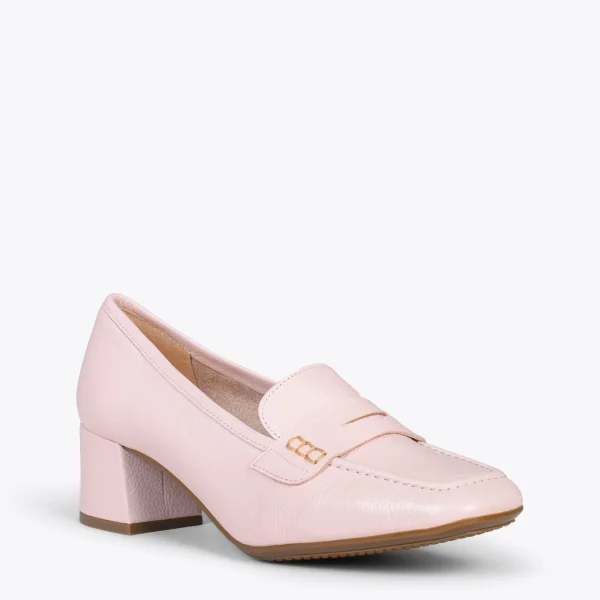 MiMaO ShopOnline ANTIFAZ – Mocassins Avec Masque à Talon Pour Femme ROSE 5