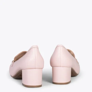 MiMaO ShopOnline ANTIFAZ – Mocassins Avec Masque à Talon Pour Femme ROSE 13