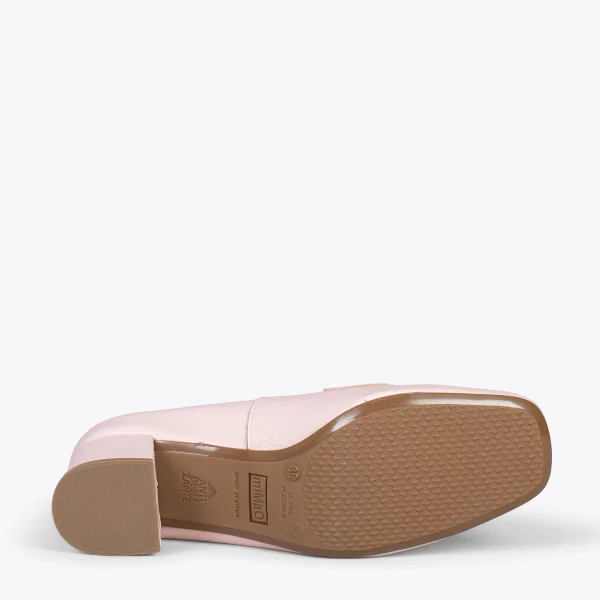 MiMaO ShopOnline ANTIFAZ – Mocassins Avec Masque à Talon Pour Femme ROSE 6