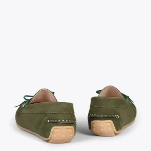 MiMaO ShopOnline BOUCLE – Mocassins Pour Femme à Semelle Amovible VERT 12