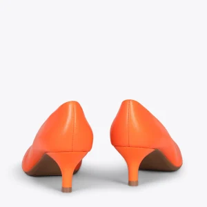 MiMaO ShopOnline URBAN KITTEN – Chaussures à Talon Kitten En Cuir Nappa ORANGE 13