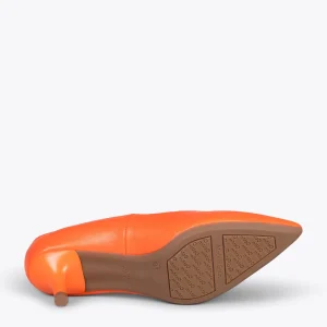 MiMaO ShopOnline URBAN KITTEN – Chaussures à Talon Kitten En Cuir Nappa ORANGE 17