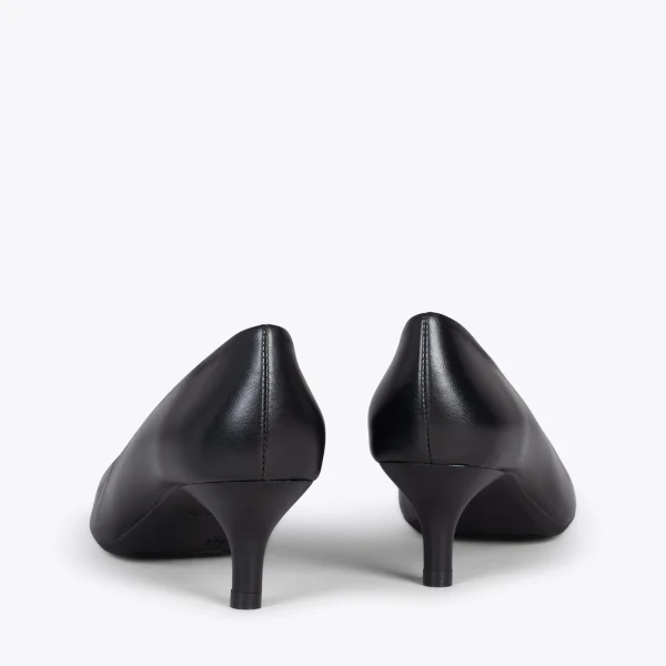 MiMaO ShopOnline URBAN KITTEN – Chaussures à Talon Kitten En Cuir Nappa NOIR 4