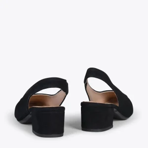 MiMaO ShopOnline URBAN LADY – Escarpins à Talon Moyen à Bride Arrière NOIR 13
