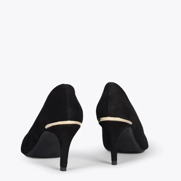 MiMaO ShopOnline STILETTO MIDNIGHT – Chaussures à Talon Aiguille Et Détail Métallique NOIR 4
