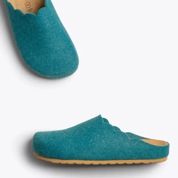 MiMaO ShopOnline SWEET HOME – Pantoufles Pour Femme BLEU 3