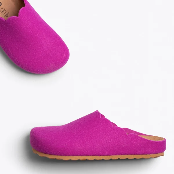 MiMaO ShopOnline SWEET HOME – Pantoufles Pour Femme FUCHSIA 3