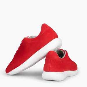 MiMaO ShopOnline WALK – Baskets Confortables Pour Femme ROUGE 13