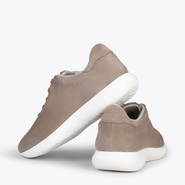 MiMaO ShopOnline WALK – Baskets Confortables Pour Femme TAUPE 4