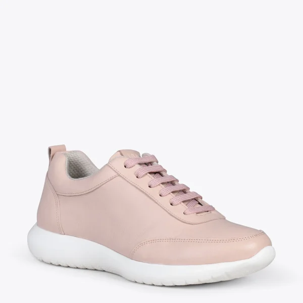 MiMaO ShopOnline MIAMI – Baskets En Cuir Nappa à Lacets ROSE 5