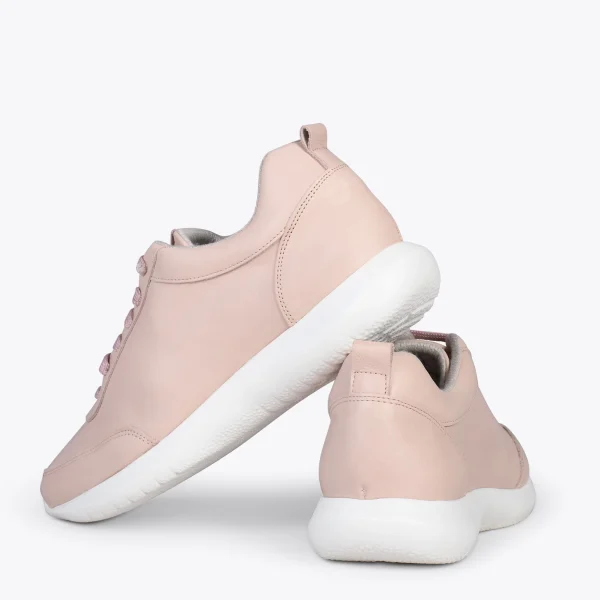 MiMaO ShopOnline MIAMI – Baskets En Cuir Nappa à Lacets ROSE 4