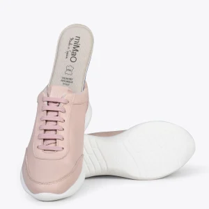 MiMaO ShopOnline MIAMI – Baskets En Cuir Nappa à Lacets ROSE 17