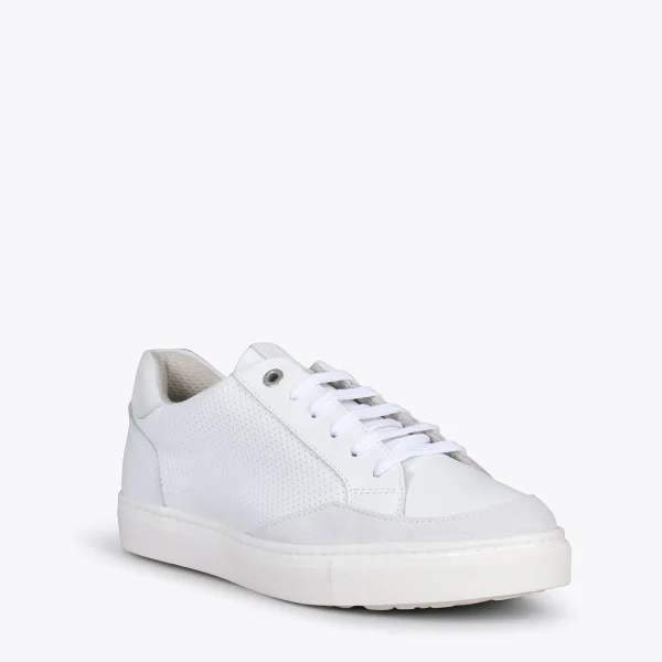 MiMaO ShopOnline SNEAKER MIL PUNTOS – Tennis Casual Pour Femme BLANC 5