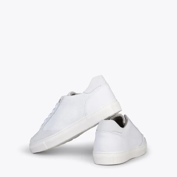 MiMaO ShopOnline SNEAKER MIL PUNTOS – Tennis Casual Pour Femme BLANC 4