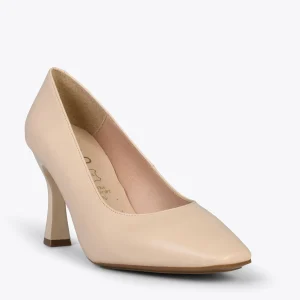 MiMaO ShopOnline URBAN GLAM CARRÉ – Chaussures à Talon évasé BEIGE 15
