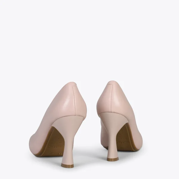MiMaO ShopOnline URBAN GLAM CARRÉ – Chaussures à Talon évasé NUDE 4