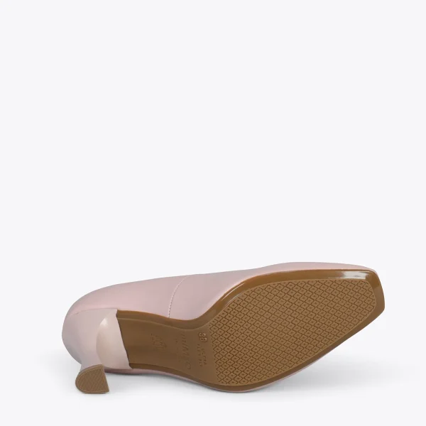 MiMaO ShopOnline URBAN GLAM CARRÉ – Chaussures à Talon évasé NUDE 6