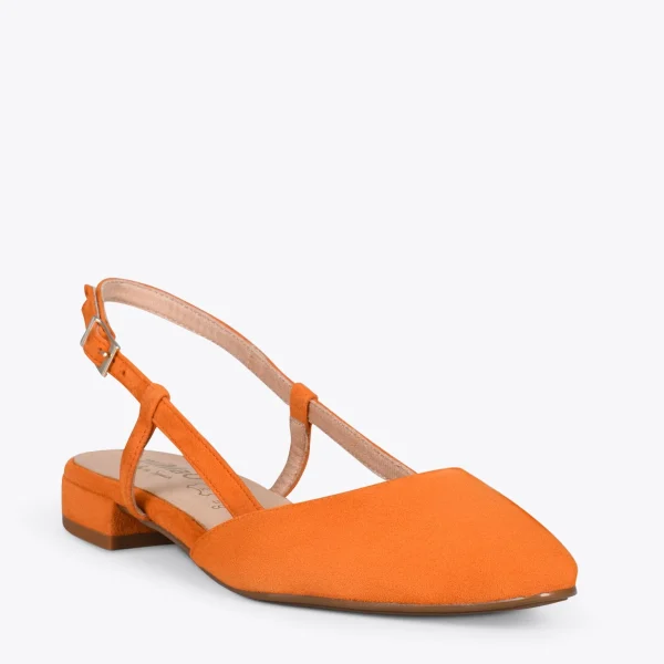 MiMaO ShopOnline BRUNCH – Chaussures à Talon Bas Et Bride Arrière ORANGE 5