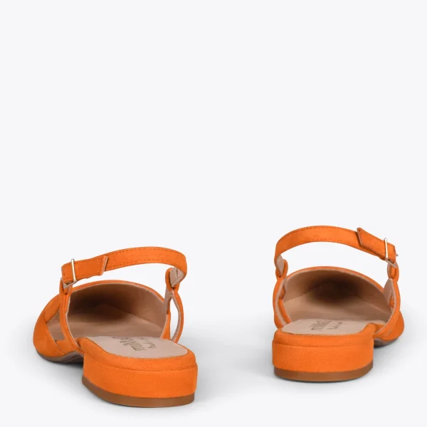 MiMaO ShopOnline BRUNCH – Chaussures à Talon Bas Et Bride Arrière ORANGE 4