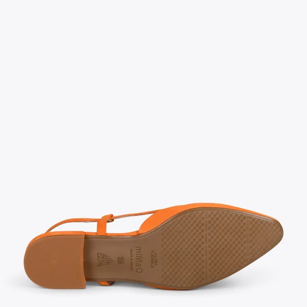 MiMaO ShopOnline BRUNCH – Chaussures à Talon Bas Et Bride Arrière ORANGE 6