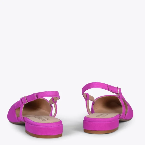 MiMaO ShopOnline BRUNCH – Chaussures à Talon Bas Et Bride Arrière POURPRE 4