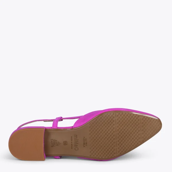 MiMaO ShopOnline BRUNCH – Chaussures à Talon Bas Et Bride Arrière POURPRE 6