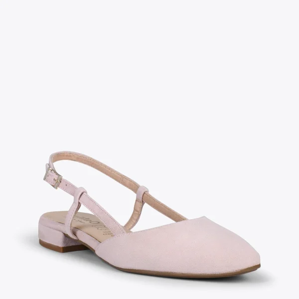 MiMaO ShopOnline BRUNCH – Chaussures à Talon Bas Et Bride Arrière NUDE 5