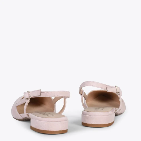 MiMaO ShopOnline BRUNCH – Chaussures à Talon Bas Et Bride Arrière NUDE 4