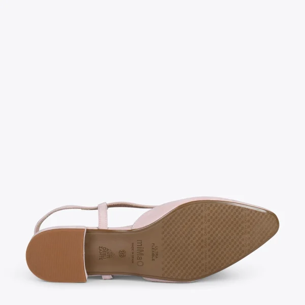 MiMaO ShopOnline BRUNCH – Chaussures à Talon Bas Et Bride Arrière NUDE 6