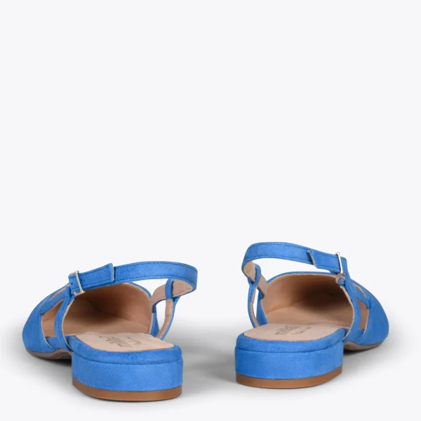 MiMaO ShopOnline BRUNCH – Chaussures à Talon Bas Et Bride Arrière BLEU 4