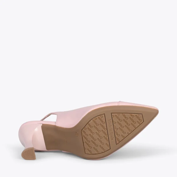 MiMaO ShopOnline GLAM À BRIDE ARRIÈRE – Chaussures à Talon En Cuir Nappa NUDE 6