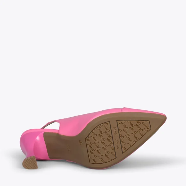 MiMaO ShopOnline GLAM À BRIDE ARRIÈRE – Chaussures à Talon En Cuir Nappa ROSE 6