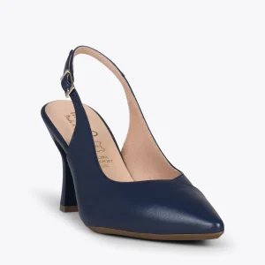 MiMaO ShopOnline GLAM À BRIDE ARRIÈRE – Chaussures à Talon En Cuir Nappa BLEU MARINE 15