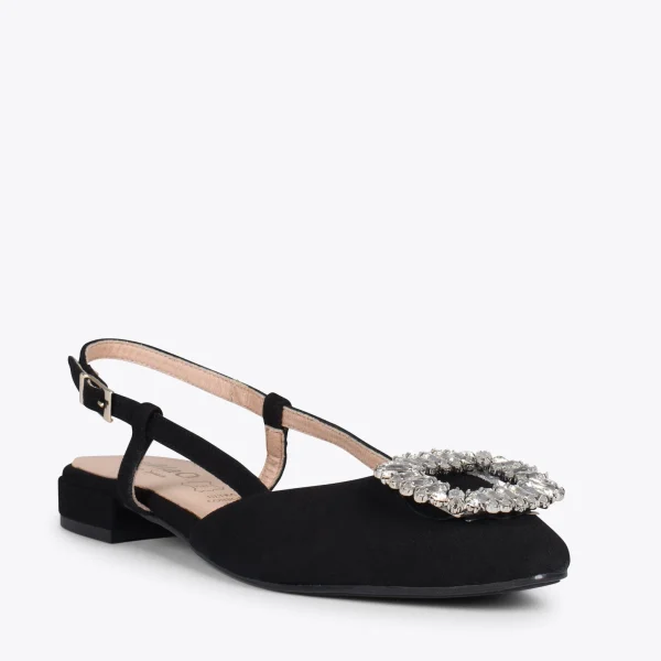 MiMaO ShopOnline BRUNCH BIJOU – Escarpins Avec Bride Arrière Et STRASS NOIR 5