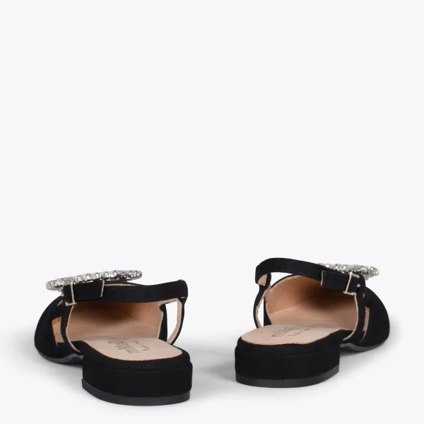 MiMaO ShopOnline BRUNCH BIJOU – Escarpins Avec Bride Arrière Et STRASS NOIR 4