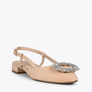 MiMaO ShopOnline BRUNCH BIJOU – Escarpins Avec Bride Arrière Et STRASS SABLE 15
