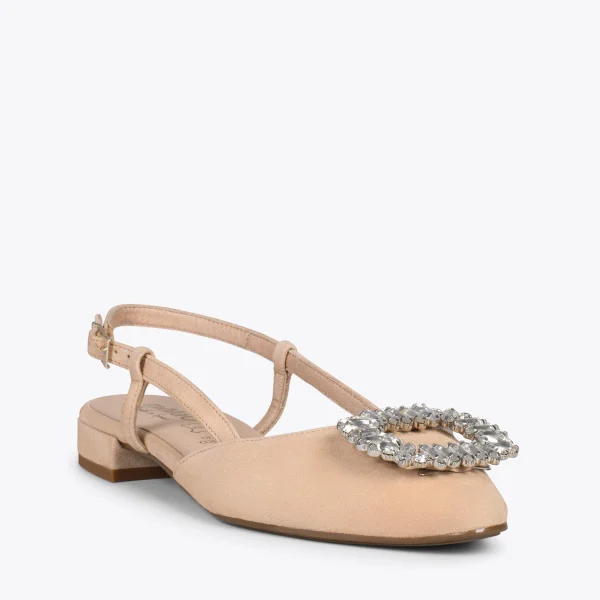 MiMaO ShopOnline BRUNCH BIJOU – Escarpins Avec Bride Arrière Et STRASS SABLE 5