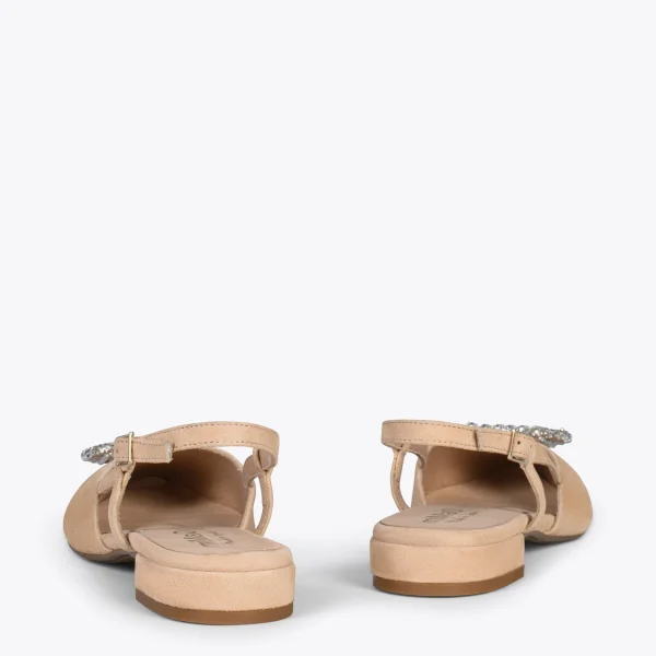 MiMaO ShopOnline BRUNCH BIJOU – Escarpins Avec Bride Arrière Et STRASS SABLE 4