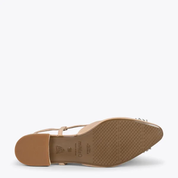 MiMaO ShopOnline BRUNCH BIJOU – Escarpins Avec Bride Arrière Et STRASS SABLE 6