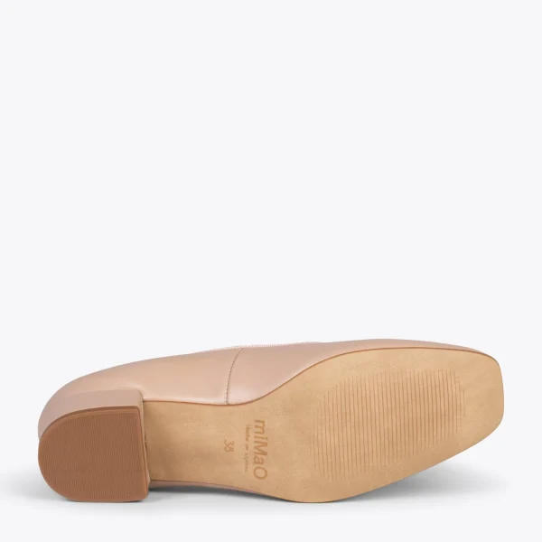 MiMaO ShopOnline OPÉRA – Ballerines à Talon NUDE 6
