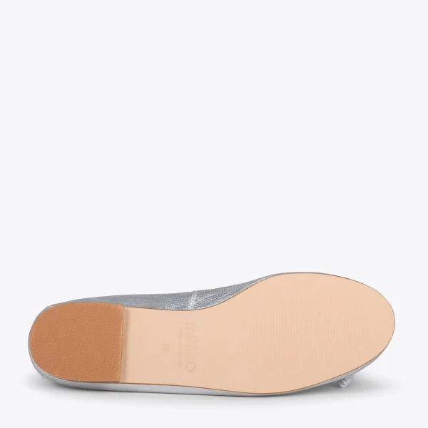 MiMaO ShopOnline BALLET – Ballerines Pour Femme ARGENTÉ 6