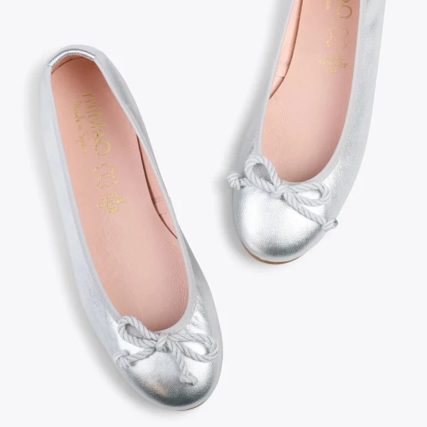 MiMaO ShopOnline BALLET – Ballerines Pour Femme ARGENTÉ 3