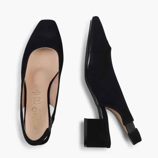 MiMaO ShopOnline URBAN LADY – Escarpins à Talon Moyen à Bride Arrière NOIR 3