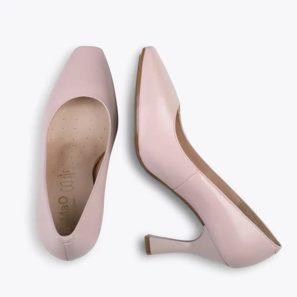 MiMaO ShopOnline URBAN GLAM CARRÉ – Chaussures à Talon évasé NUDE 3